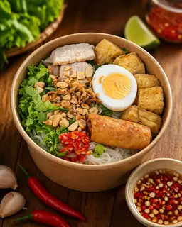 Bún nước tương thập cẩm  - 45.000 ₫ tại Quán An An - Bún Thịt Luộc Nước Tương - Dạ Nam