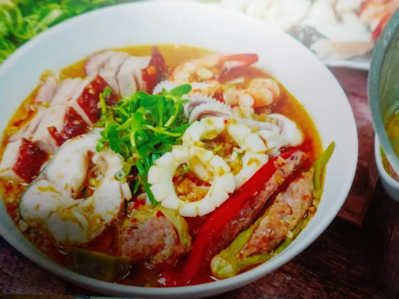 Hình ảnh bún mắm đặt biệt