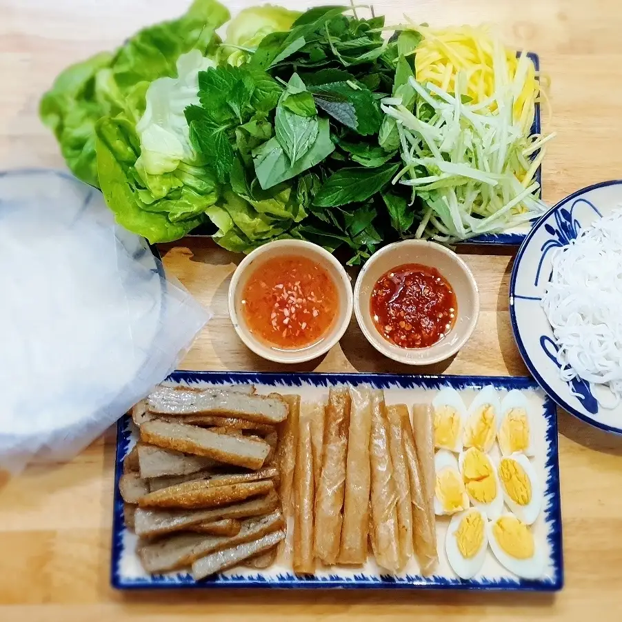 Chả Cá Cuốn Rau (phần 2 người) - 160.000 ₫ tại Nem Nướng Nha Trang Chị Út - Đặc Sản Nha Trang - Đường 6E