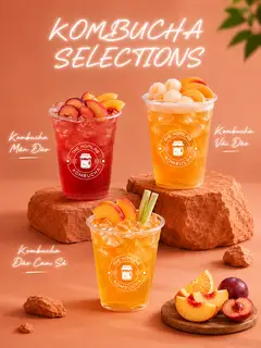 Hình ảnh Combo 3 Kombucha (Free Upsize)