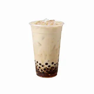 Hình ảnh Trà sữa Oolong Bạch đào 700ml (kèm trân châu)