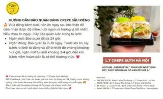 Hình ảnh Bảo Quản Bánh Crepe Sầu Riêng