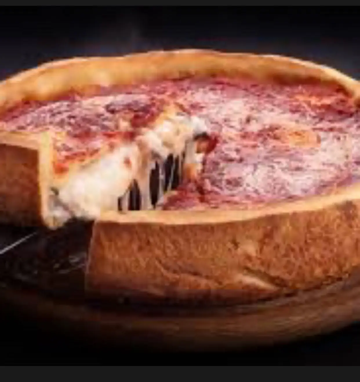 Hình ảnh pizza chicago bắp cheese bacon