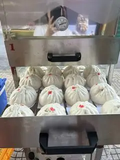 Steam Buns 1/2 Salted Egg + Char Siu + Quail Eggs - 27.000 ₫ tại Shop Ăn Vặt Vip 434 - Nguyễn ĐÌnh Chiểu
