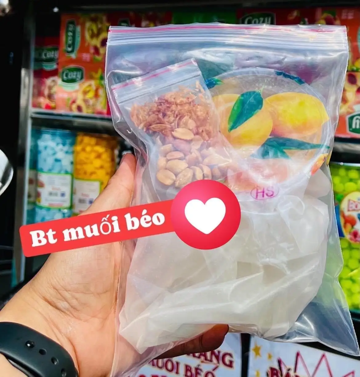 Bánh Tráng Muối Béo - 15.000 ₫ tại Bánh Tráng Chị Ba - Tôn Thất Thuyết