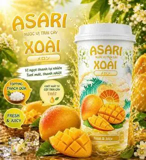 Hình ảnh ASARI NƯỚC UỐNG TRÁI CÂY VỊ XOÀI 