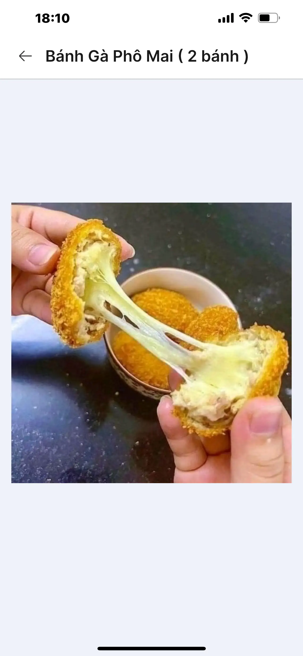 bánh gà phô mai ( 2 bánh ) - 29.000 ₫ tại Bơ Food - Mì Trộn & Xiên Que - Đoàn Văn Bơ