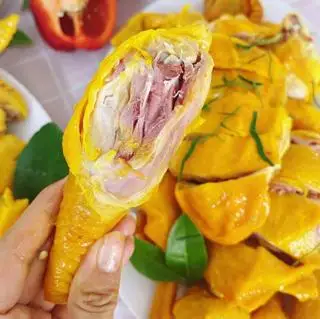 [Chặt sẵn, hấp hành] Gà ủ muối ( nửa con ) - có dưa leo và nước chấm ăn kèm - 155.000 ₫ tại A.C Food - Gà Ủ Muối Hoa Tiêu & Khô Gà Lá Chanh - Shop Online
