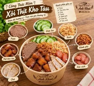 Hình ảnh Xôi Thịt Kho Tàu