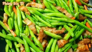 cơm đậu ve xào thịt  - 52.000 ₫ tại Cơm Văn Phòng Thống Nhất - Thống Nhất