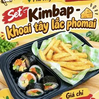 Hình ảnh Set kimbap - khoai tây lắc phô mai