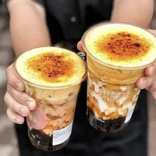Hình ảnh Trà sữa kem trứng nướng