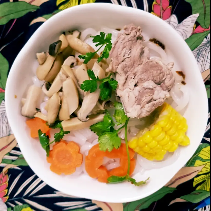 Hình ảnh  COMBO 2 BÁNH CANH XƯƠNG NẠC+NẤM BEBI + GIÒ HEO 