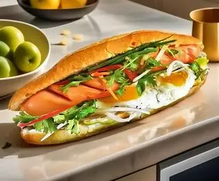 Hình ảnh Bánh mì xúc xích