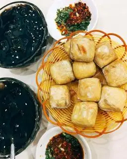 Hình ảnh đậu phụ thần thánh chiên