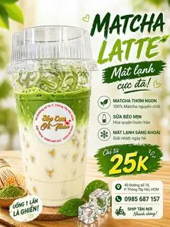 Matcha Latte - 35.000 ₫ tại Súp Cua A Nhâm - Đường Số 19