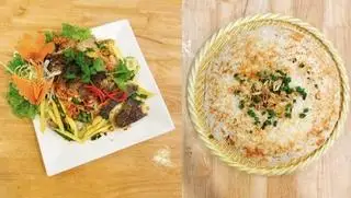 Hình ảnh Cơm cháy gỏi xoài khô cá sặc