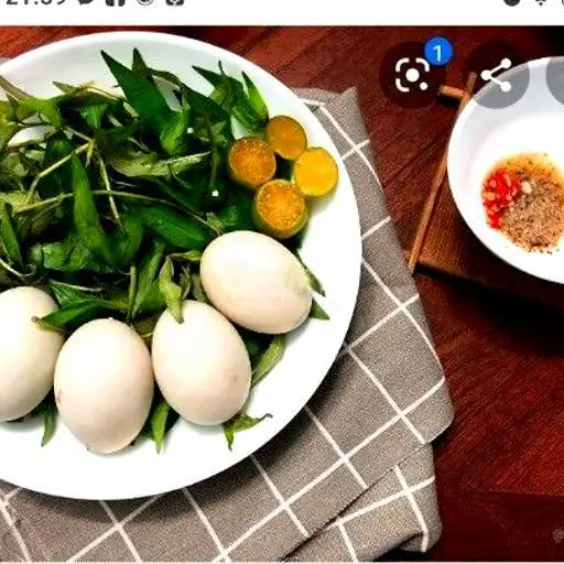 Hột vịt lộn luộc - 1 Quả - 12.000 ₫ tại Anh Vũ - Bắp Xào & Khô Mực - Vĩnh Viễn