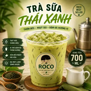 Trà Sữa Thái Xanh - 20.000 ₫ tại Roco Trà Sữa Trân Châu Dừa - Phú Định