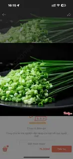 Hình ảnh Hành Lá Cắt Sẵn (100g)