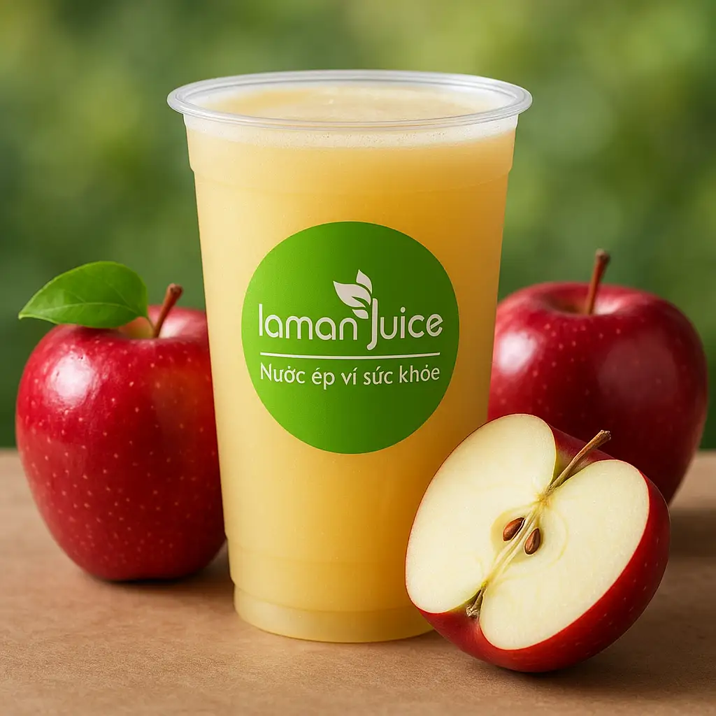 J08 Nước Ép Táo Mỹ - 38.000 ₫ tại Laman Juice - Sinh Tố & Nước Ép Trái Cây Vì Sức Khoẻ - Nguyễn Thượng Hiền