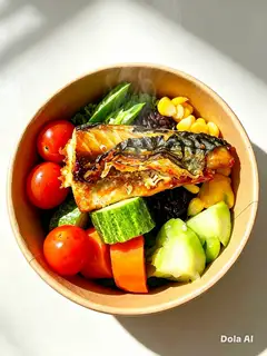 Hình ảnh Cơm cá thu Nhật xốt teriyaki