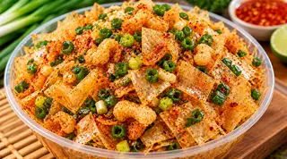 Hình ảnh Bánh tráng mỡ hành tóp mỡ 