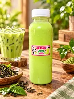 Hình ảnh Trà sữa Thái xanh chai 330 ml