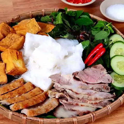 Bún Đậu Mắm Tôm - 45.000 ₫ tại Bánh Xèo Rau Rừng Cô Điệp - Chung Cư Ngô Gia Tự