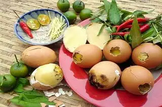 Trứng Gà Nướng (3 Trứng )  - 49.000 ₫ tại Ăn Vặt Bánh Tráng Cuốn Trộn - Trứng Gà Nướng & Trà Trái Cây - Lê Văn Sỹ