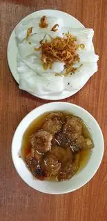 Hình ảnh Bánh cuốn chay chả nướng