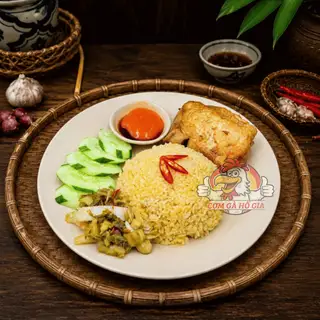Cơm má đùi CN xốt mắm tỏi  - 48.000 ₫ tại Hồ Gia - Cơm Gà Xối Mỡ - Hoàng Văn Thụ
