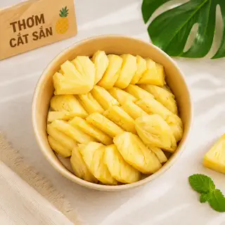 Thơm 350g - 59.000 ₫ tại PopD Fruit - Trái Cây Cắt Sẵn & Đồ Ăn Vặt - Dương Bá Trạc