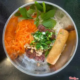 Hình ảnh Bún nem nướng + chả giò