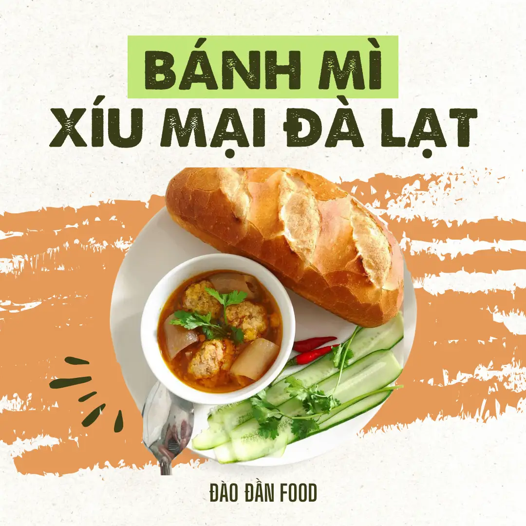 Bánh mì xíu mại Đà Lạt - 36.000 ₫ tại Đào Đần - Bò Hầm Pate - Cầm Bá Thước
