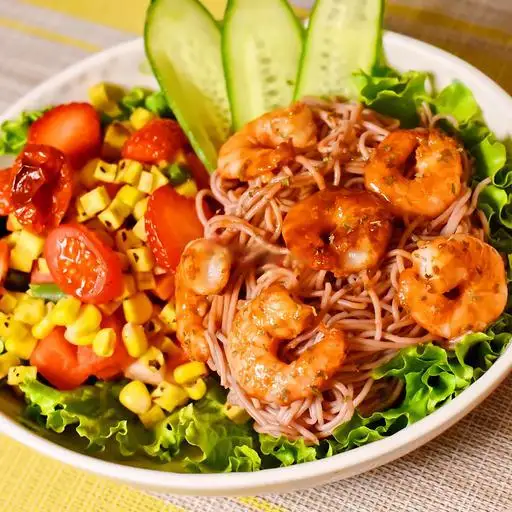 Hình ảnh Bún gạo lứt tôm nướng