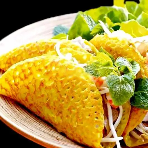 xeo mien trung - 45.000 ₫ tại Bánh Xèo Rau Rừng Cô Điệp - Chung Cư Ngô Gia Tự