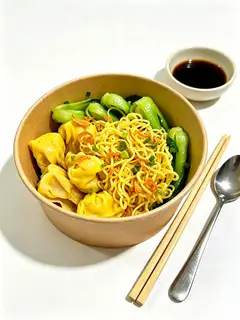 Hình ảnh Mì hoành thánh khô