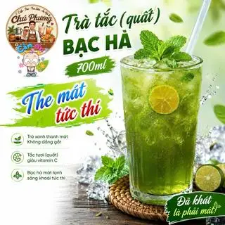 Hình ảnh Trà tắc(quất)bạc hà - 700ml