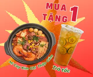 Hình ảnh Mì Cay Kim Chi Thập Cẩm tặng Trà Tắc