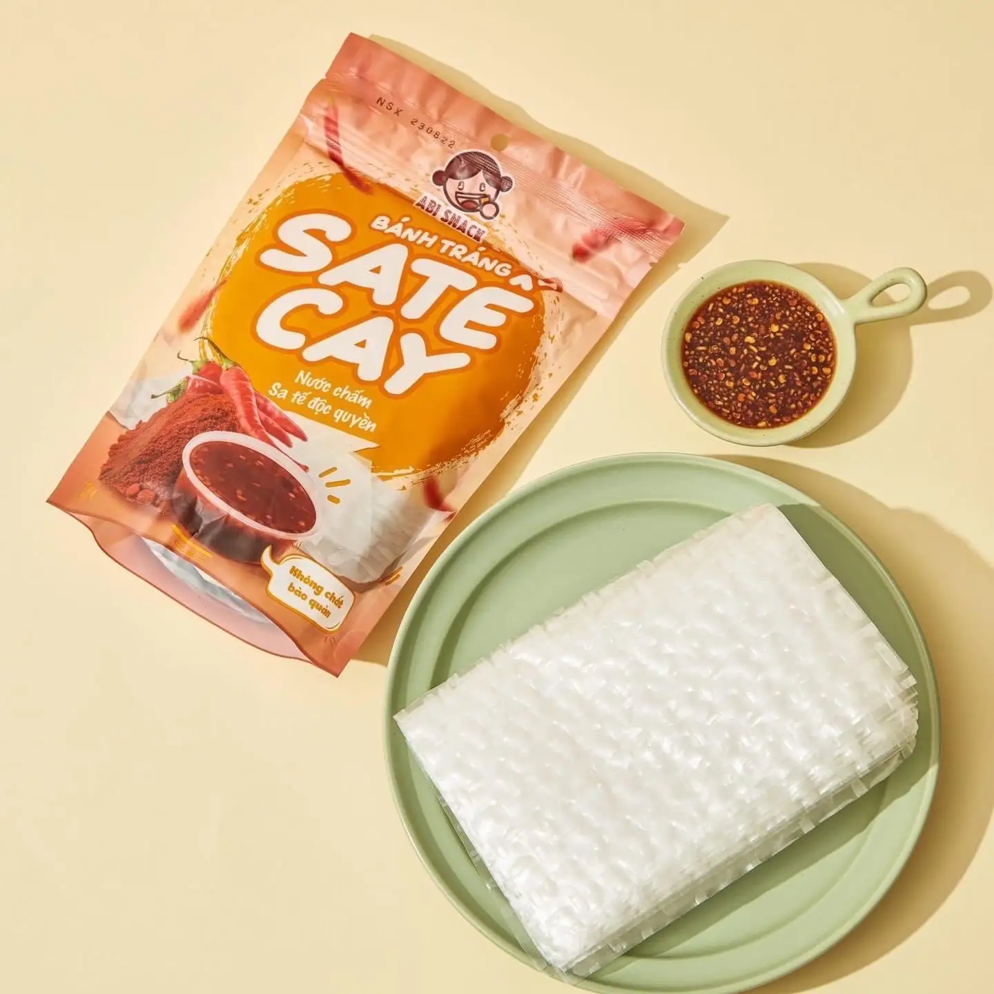 Bánh Tráng Sate Cay ABI - 35.000 ₫ tại Trương Ngọc Ánh - Bánh Tráng Abi & Ăn Vặt - Trương Công Định