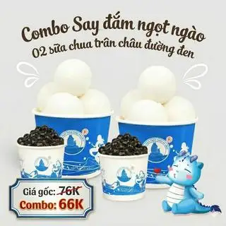 Hình ảnh Combo 02 Sữa chua Trân Châu Đường Đen