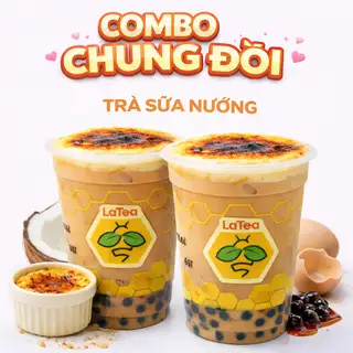 Hình ảnh Combo chung đôi trà sữa nướng LaTea