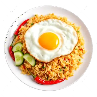 Mì Trộn Indomie _ 2 Trứng ốp la - 32.000 ₫ tại Quán Ăn Vặt, Bột Chiên & Bánh Tráng Trộn 9999 - Hậu Giang