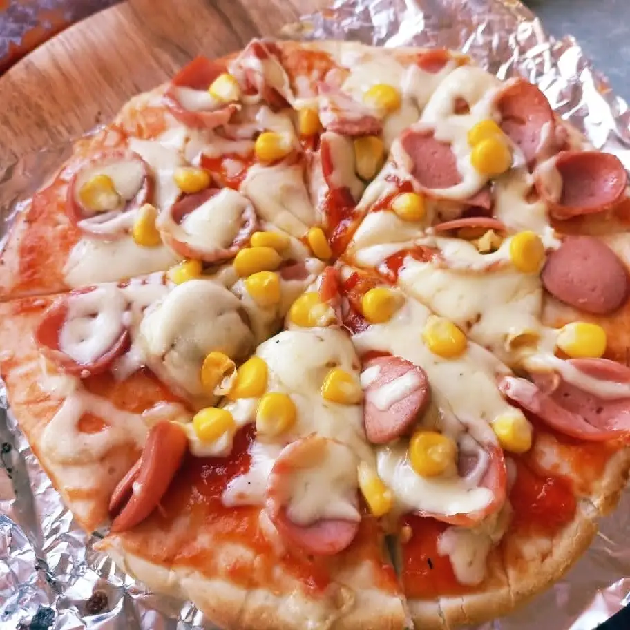 Pizza gà nấm phô mai - 59.000 ₫ tại Khô Gà Lá Chanh - Ăn Vặt Ngon - Trần Văn Đang