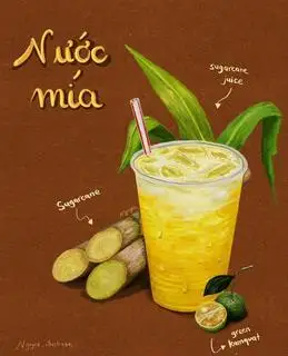 Mía tắc khổng lồ - 18.000 ₫ tại Link! Cafe - Trà Tắc, Nước Cam & Nước Mía Lít - Nguyễn Kiệm