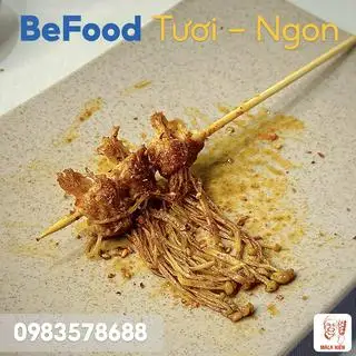 Hình ảnh Ba chỉ cuốn nấm kim châm chiên