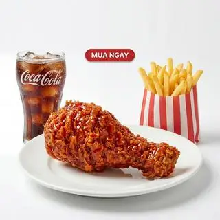 Hình ảnh 1 gà sốt - 1 khoai tây - 1 Coca