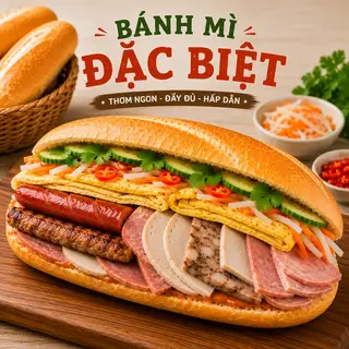 Hình ảnh Bánh Mì Đặc Biệt