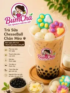 Hình ảnh Trà sữa chesseball chân mèo